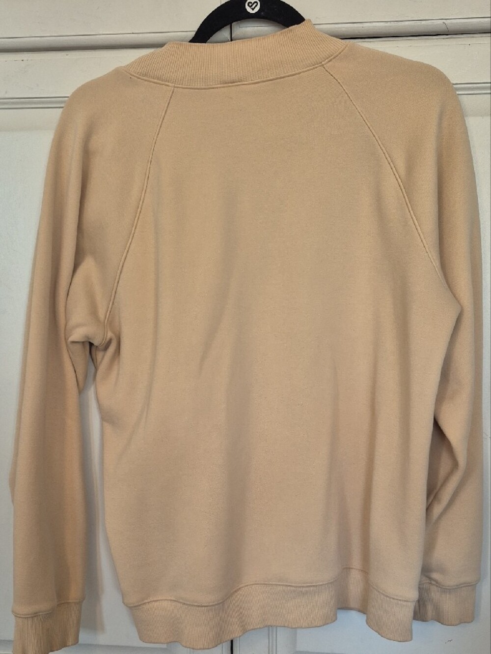 Fabletics Beige Mock Neck Pullover - Picture 4 of 4